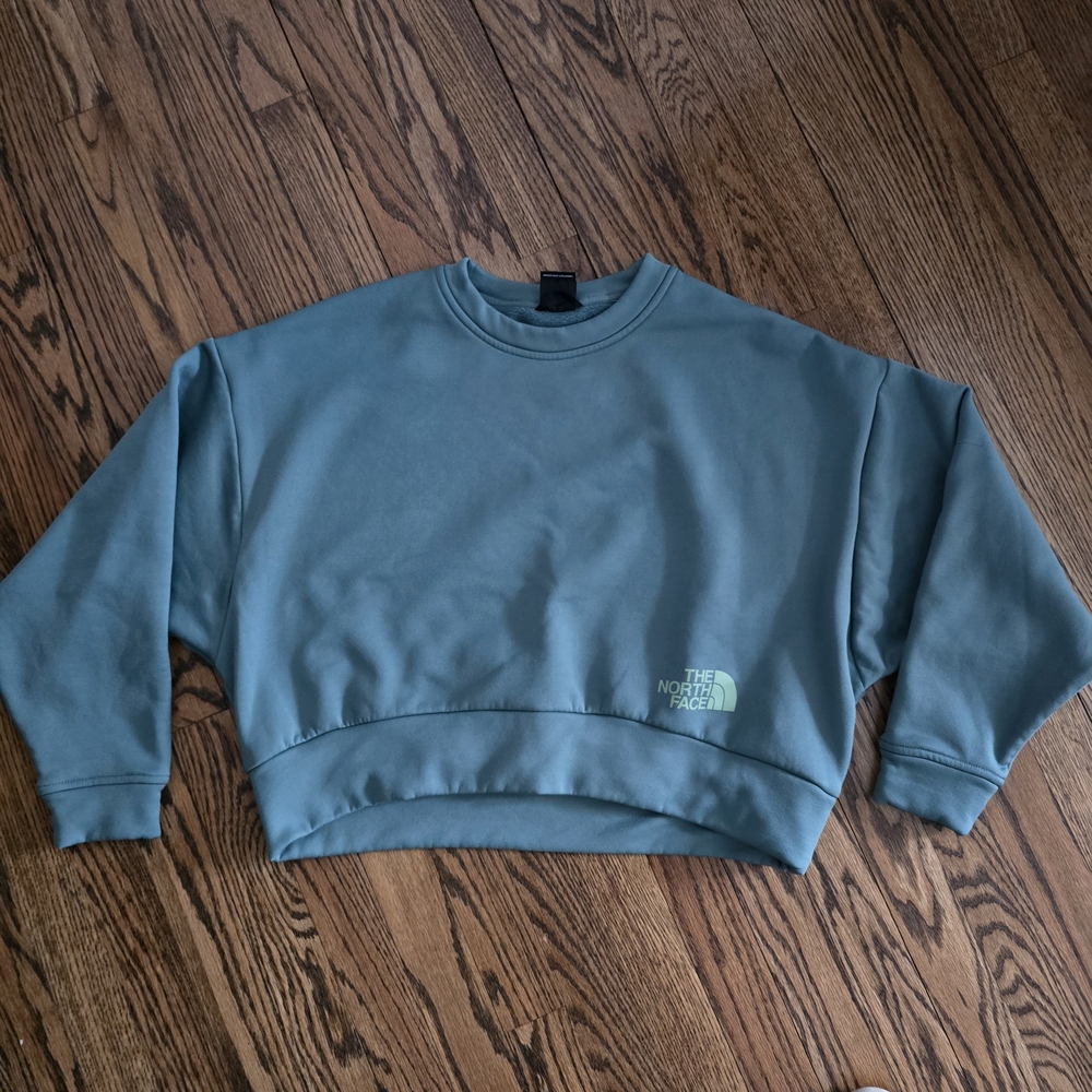 The North Face Emeral Green Crewneck Sweatshirt Size: Small